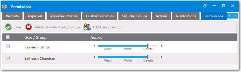 Catalog Item Properties Dialog Box / Permissions Tab