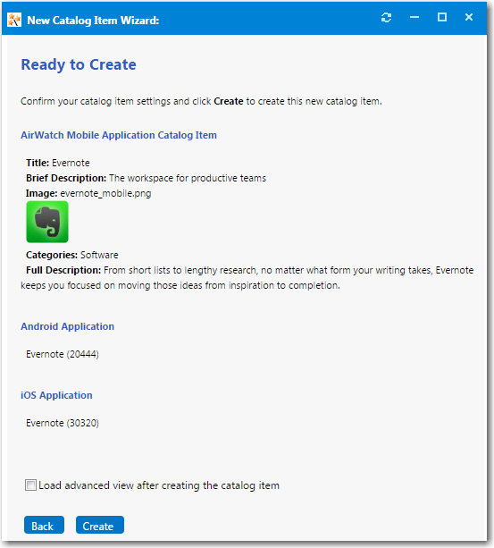 Ready to Create panel